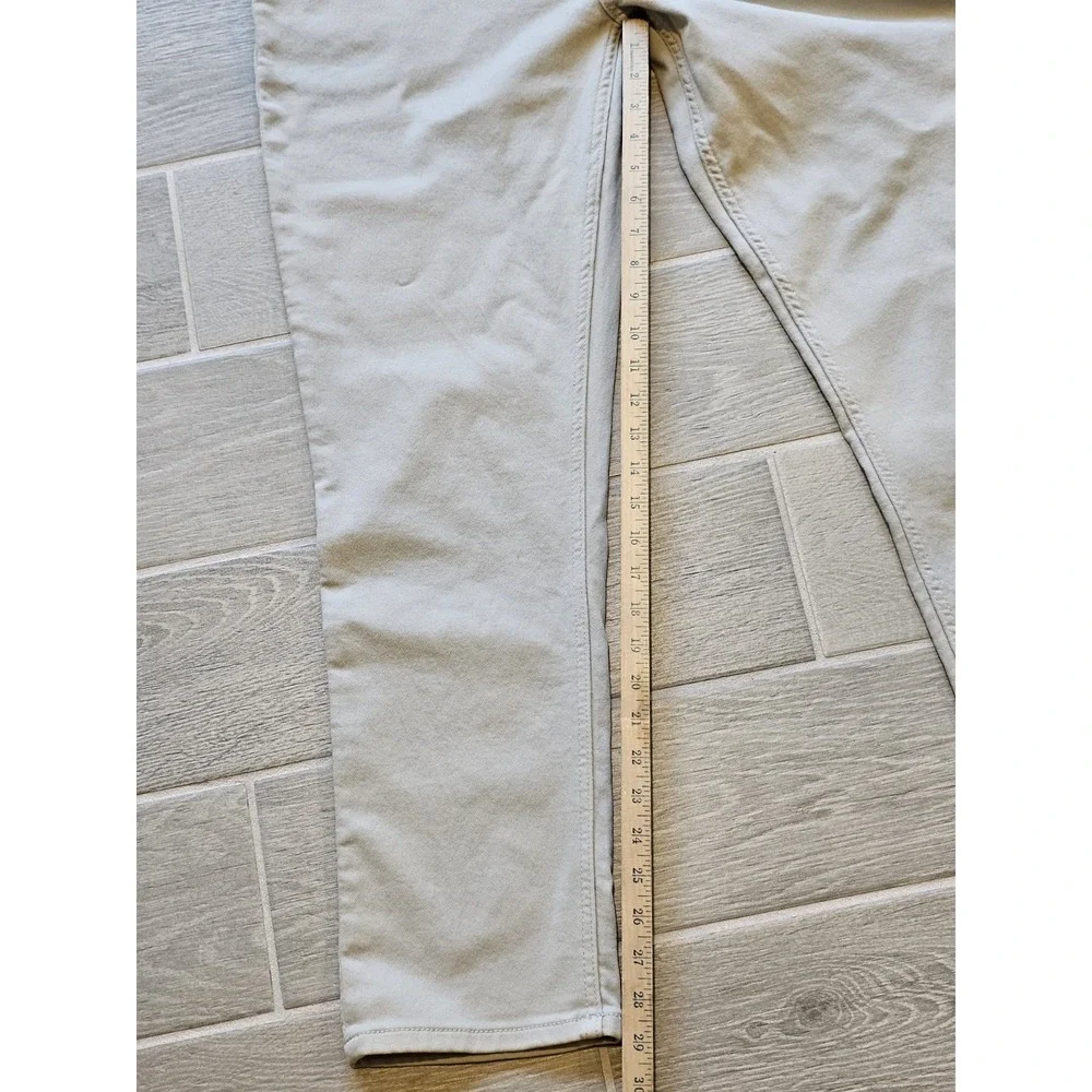 The Perfect Jean NYC Pants Mens 36x30 Denkhaki Light Khaki Slim Stretch Comfort